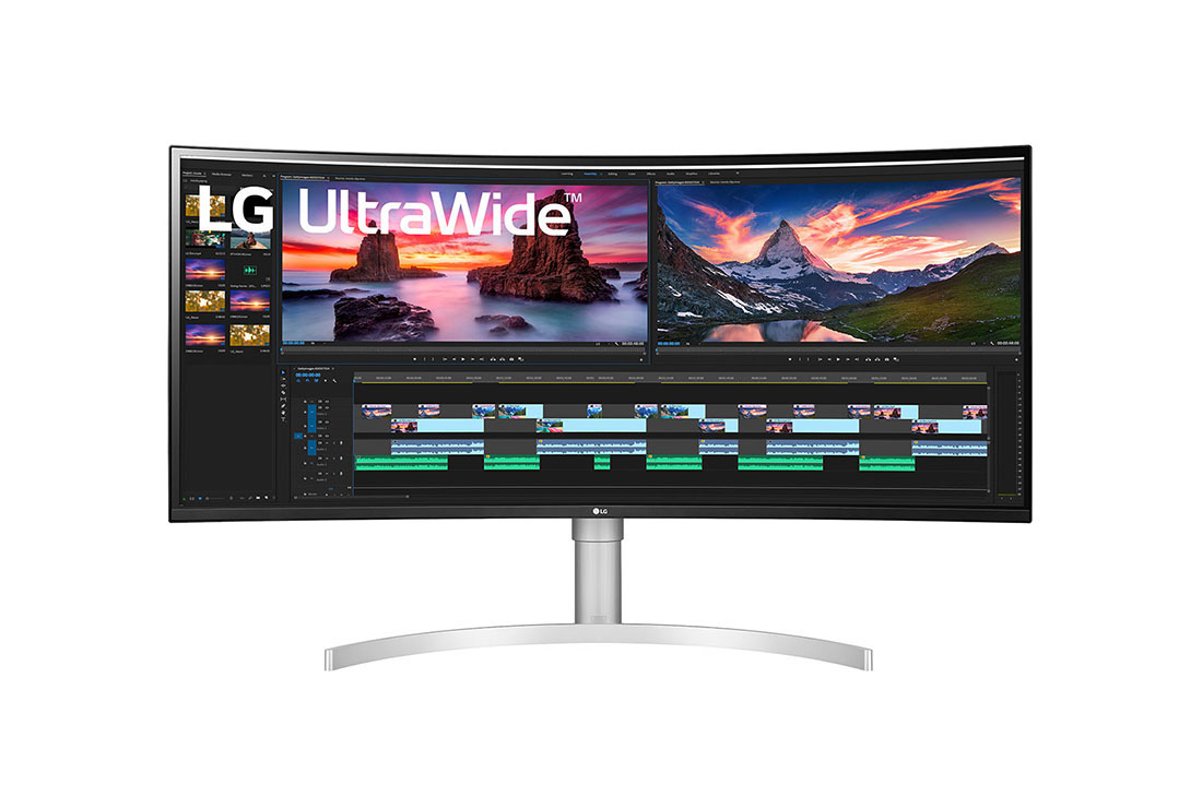 Монитор LG 38" UltraWide 38WN95C-W белый IPS LED 1ms 21:9 HDMI M/M матовая HAS Piv 450cd 178гр/178гр