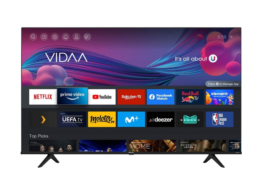 Телевизор OLED Hisense 65" 65A85H черный 4K Ultra HD 120Hz DVB-T DVB-T2 DVB-C DVB-S DVB-S2 USB WiFi