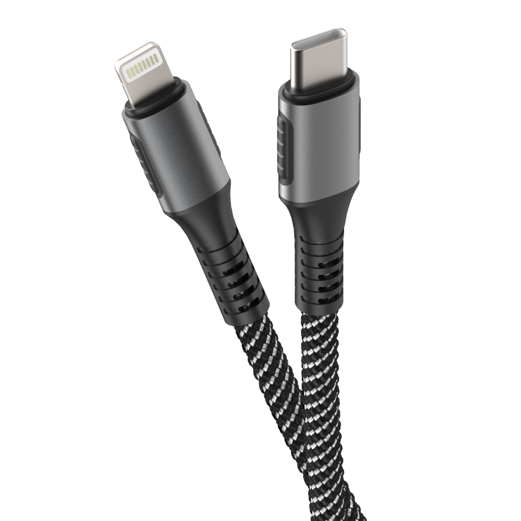 Кабель для Apple USB-C - Lightning Olmio 041631 1.2м черный