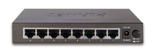 Коммутатор/ PLANET 8-Port 10/100Mbps Fast Ethernet Switch, Metal
