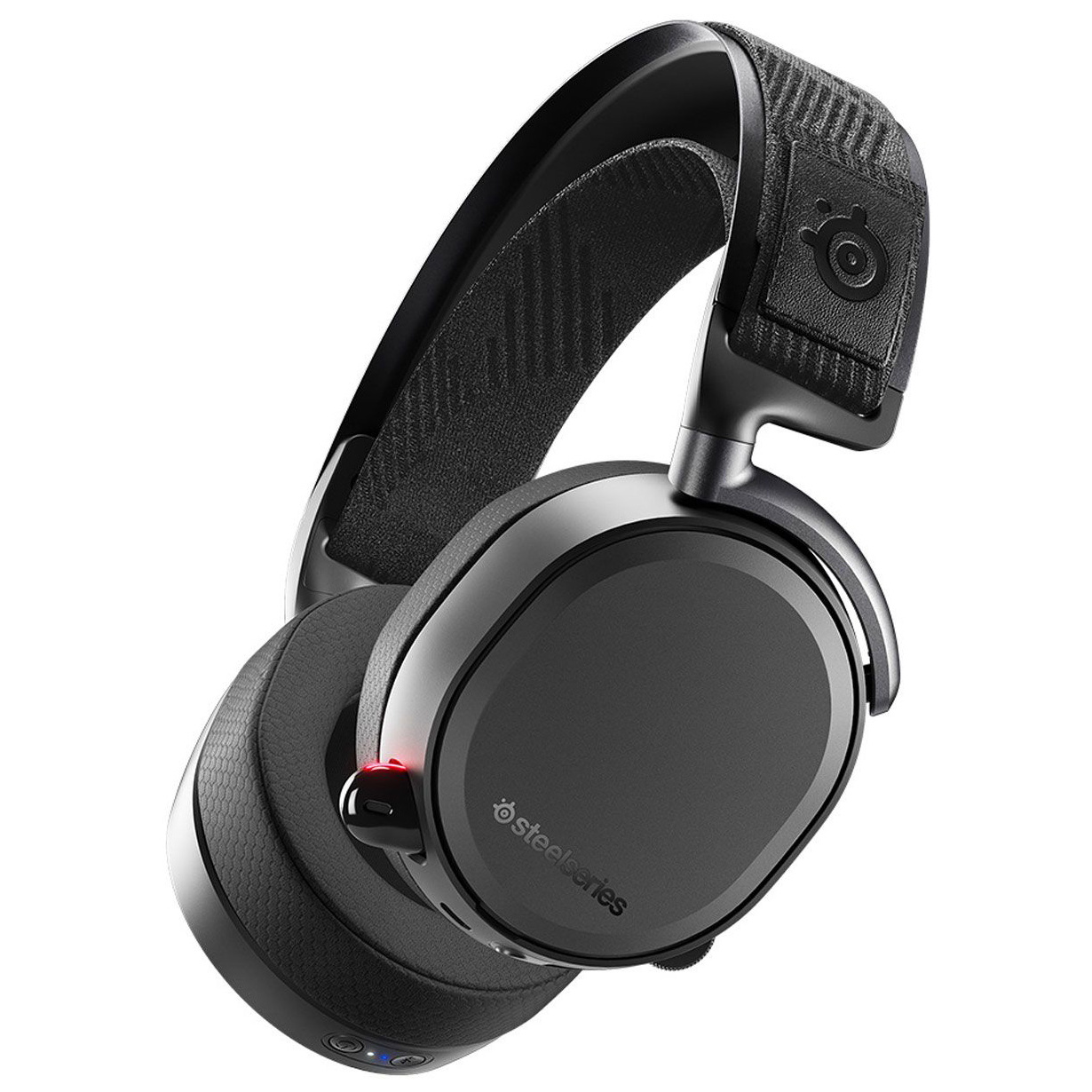 Наушники игровые беспроводные SteelSeries Arctis Pro Wireless [охватывающие, Закрытые, 10-40000 Гц,  микр, рег.громк., BT, разъем 3,5мм, черный]