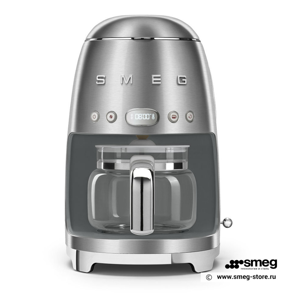 Капельная кофеварка SMEG DCF02SSEU, нержавеющая сталь матовая