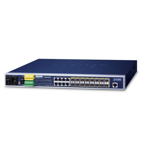 коммутатор PLANET 16-Port 100/1000Base-X SFP + 8-Port 10/100/1000Base-T L2/L4 Managed