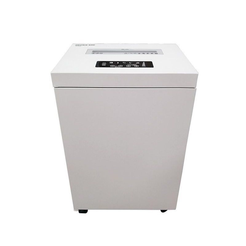 Шредер Office Kit S500 белый (секр.P-5) фрагменты 17лист. 50лтр. скрепки скобы пл.карты CD