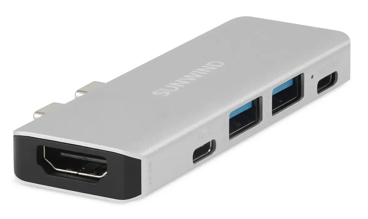 Стыковочная станция SUNWIND SW-DS040,  серебристый