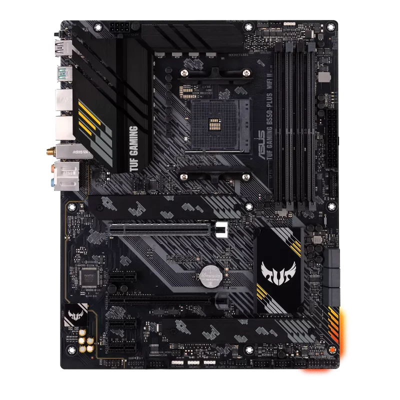 Материнская плата Asus TUF GAMING B550-PLUS WIFI II Soc-AM4 AMD B550 4xDDR4 ATX,2.5Gg RAID+HDMI+DP