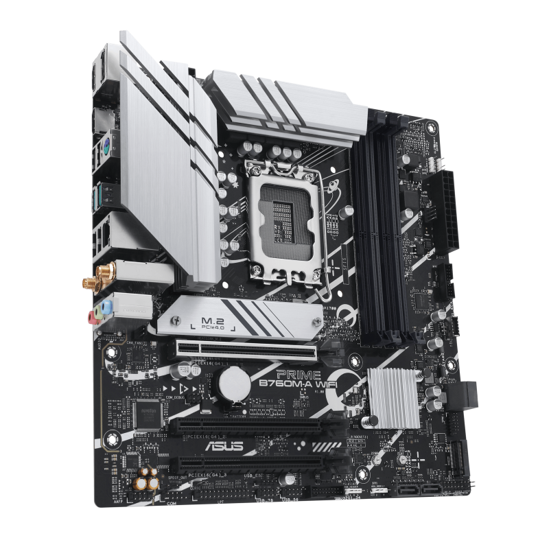 Материнская плата ASUS Prime B760M-A WiFi B760 Socket-1700 4xDDR5, 4xSATA3, RAID, 2xM.2, 3xPCI-E16x