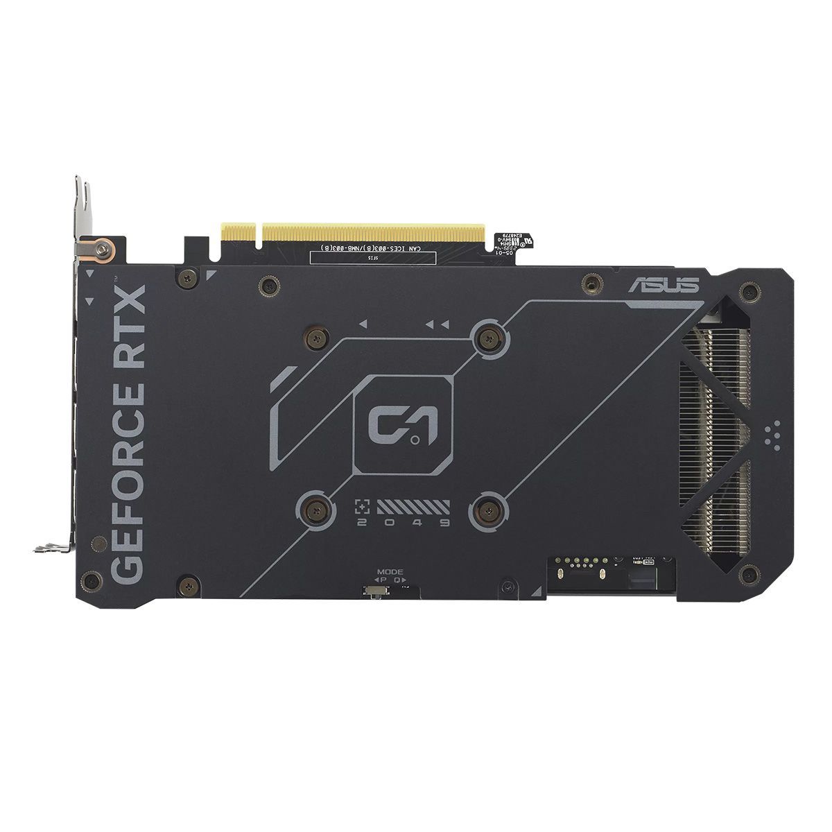 Видеокарта Asus DUAL-RTX4070-O12G-EVO RTX4070 12Gb 192bit GDDR6X 2520/21000 HDMIx1 DPx3 HDCP Ret 90YV0J15-M0NA00