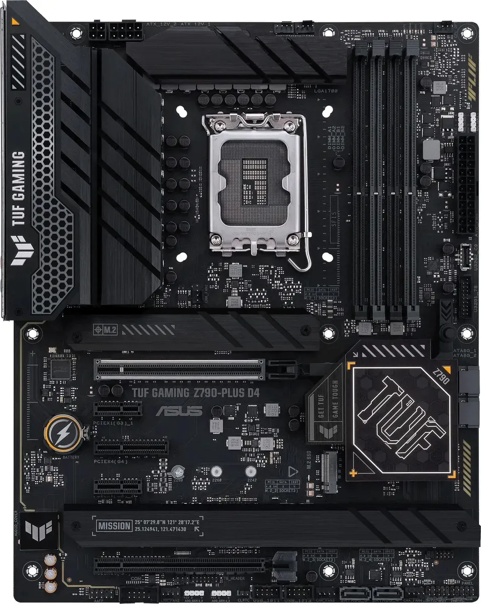 Материнская плата ASUS TUF GAMING Z790-PLUS D4, LGA 1700, Intel Z790, ATX, RTL 90MB1CQ0-M0EAY0