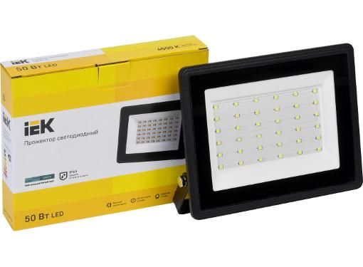 Прожектор IEK LPDO601-50-40-K02 СДО 06-50 светодиодный черный IP65 4000 K