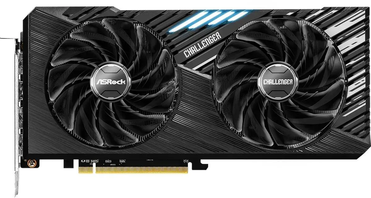 Видеокарта ASROCK AMD Radeon RX 7600XT RX7600XT CL 16GO 16ГБ Challenger, GDDR6, OC, Ret