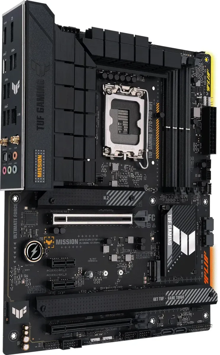 Материнская плата ASUS TUF GAMING H770-PRO WIFI, LGA1700, H770, 4*DDR5, HDMI+DP, 4xSATA3 + RAID, M2