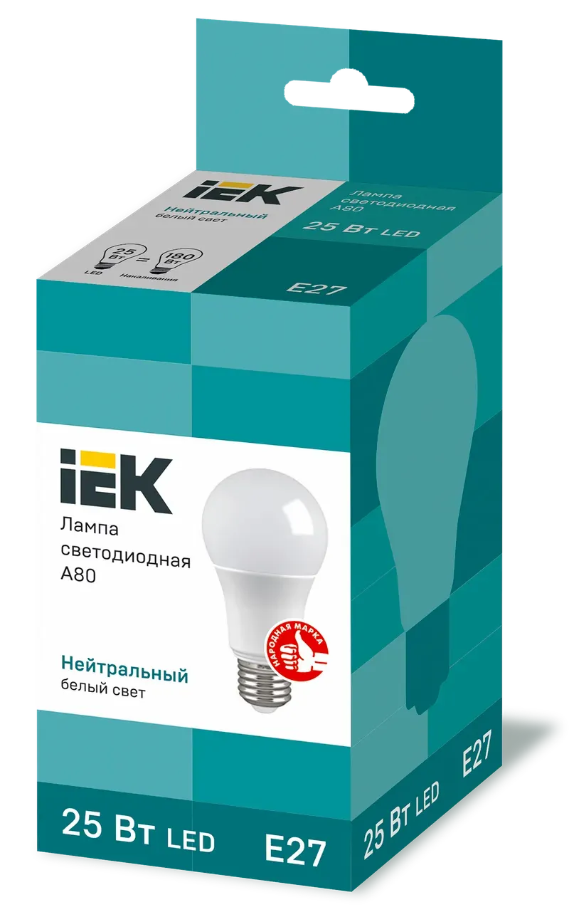 Лампочка Iek LLE-A80-25-230-40-E27 LED A80 шар 25Вт 230В 4000К E27