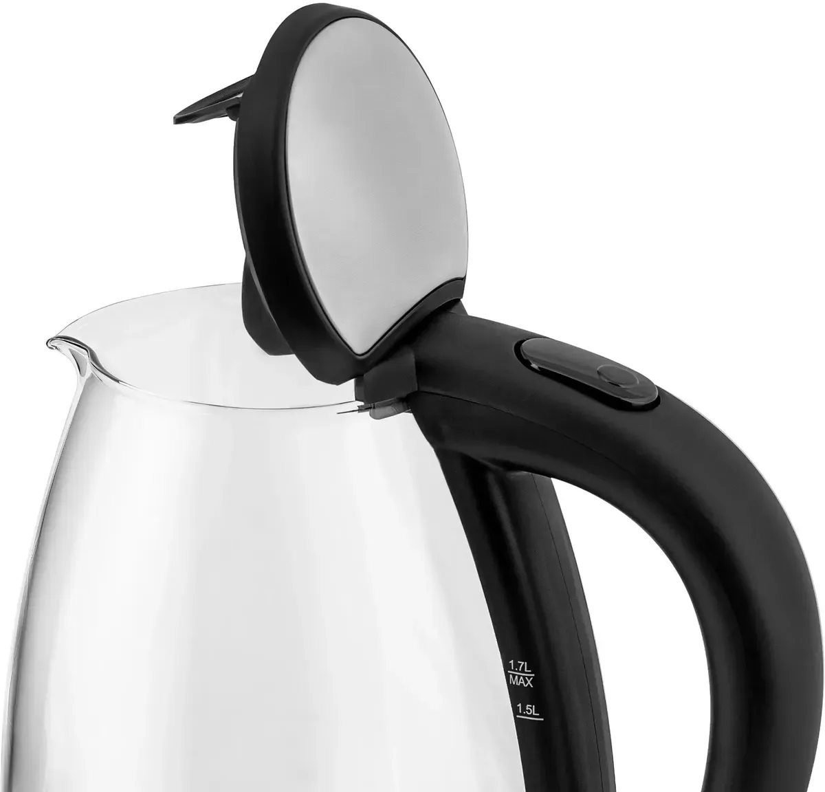 Чайник электрический VITEK VT-7046, 2200Вт, серебристый и черный