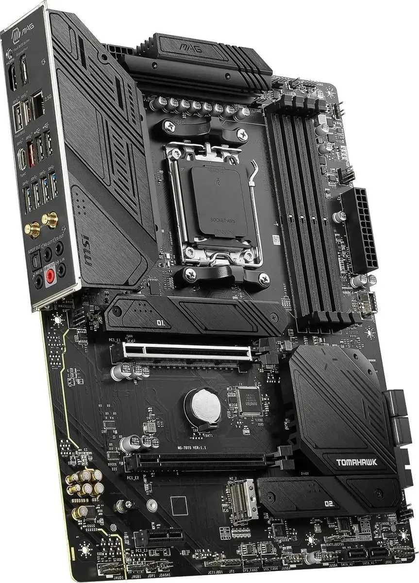 Материнская плата MSI MAG B650 TOMAHAWK WIFI, AM5,4xDDR5,2PCI - Ex16,1PCI-Ex1,3xM.2,6SATA3,1USB3.2Ge