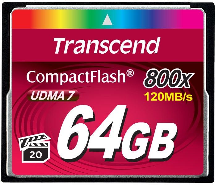 Карта памяти Transcend 64GB Compact Flash 800x