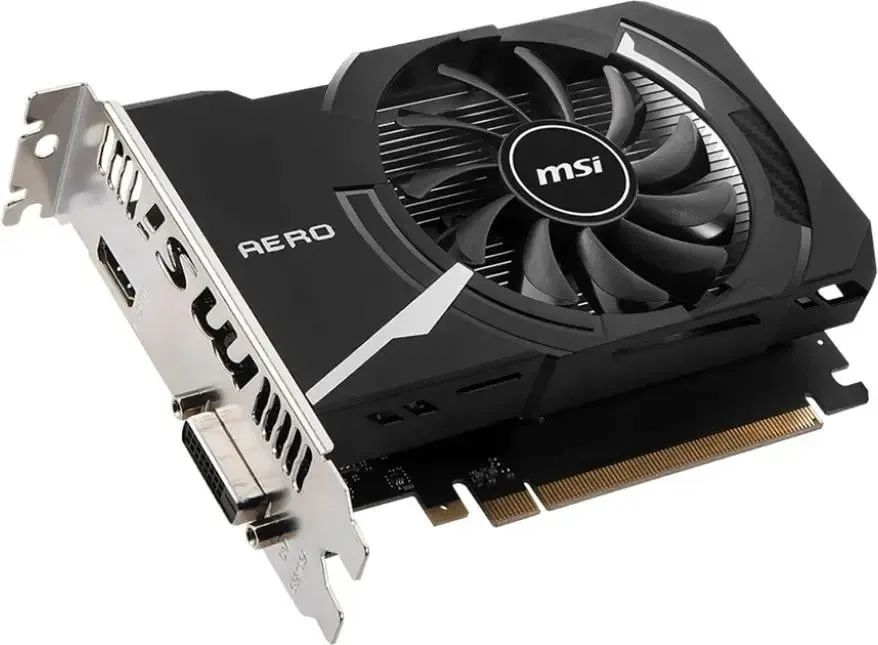 Видеокарта MSI PCI-E nVidia GeForce GT1030 4Gb GT1030AEROITX4GD4OC