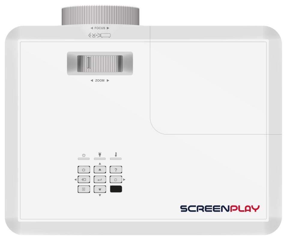 Проектор InFocus SP222 white (DLP, 800x600, 4000Lm, 1.94-2.16:1, 30000:1, VGA, 2xHDMI, S-Video, USB-A, RS-232) (SP222)