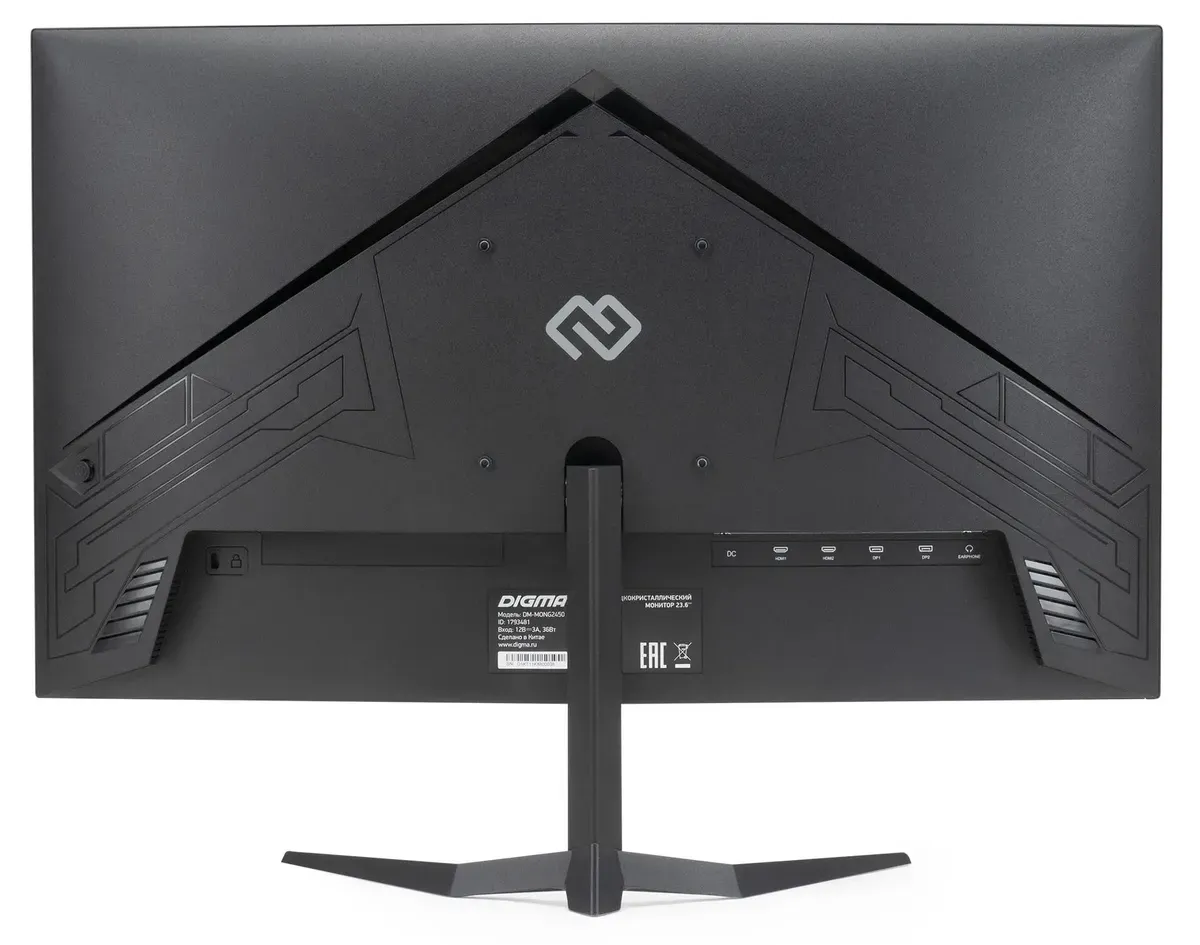 23.6"Монитор Digma " Gaming DM-MONG2450 черный VA LED 6ms,HDMI, 165Hz G-Sync DP FHD, черный