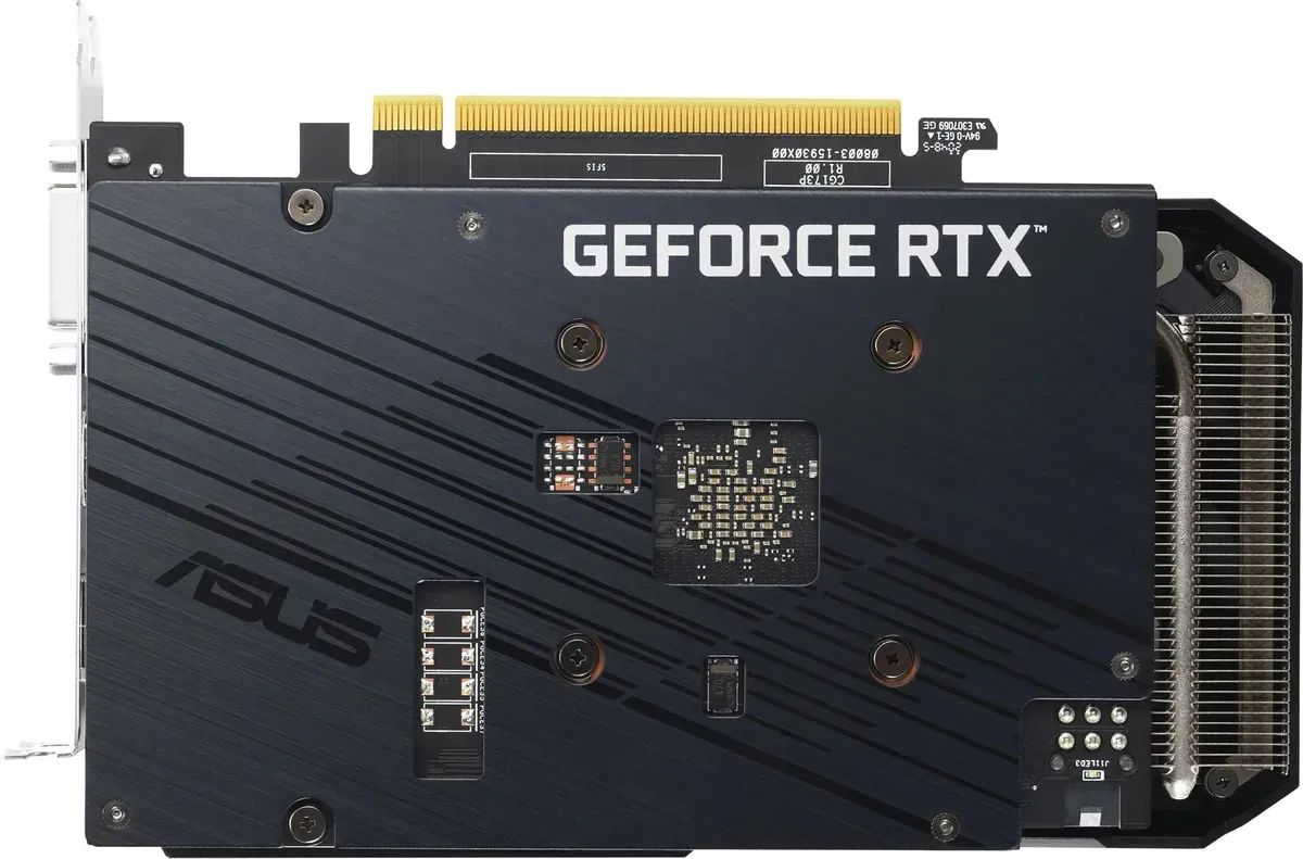 Видеокарта Asus DUAL-RTX3050-O8G-V2 NVIDIA GeForce RTX 3050 8192Mb PCI-E 4.0 128 GDDR6 1822/14000 HDMIx1 DPx3 HDCP Ret