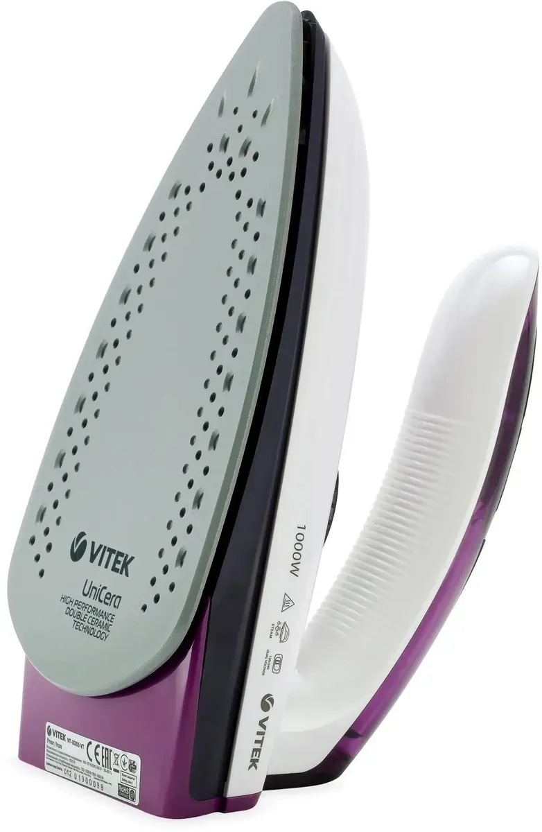 Дорожный утюг VITEK VT-8305 VT,  1000Вт,  фиолетовый/ белый