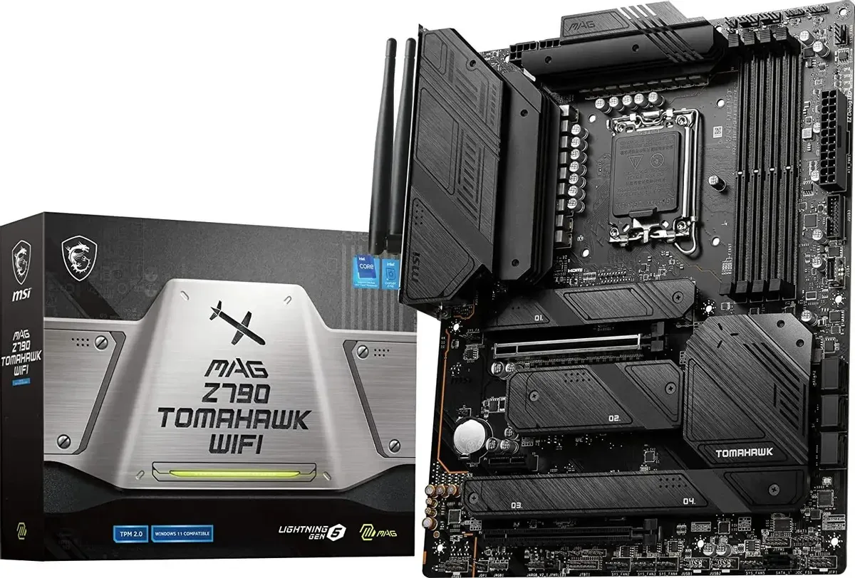 Материнская плата MSI MAG Z790 TOMAHAWK WIFI Soc-1700 Intel Z790 4xDDR5 ATX AC`97 8ch(7.1) 2.5Gg