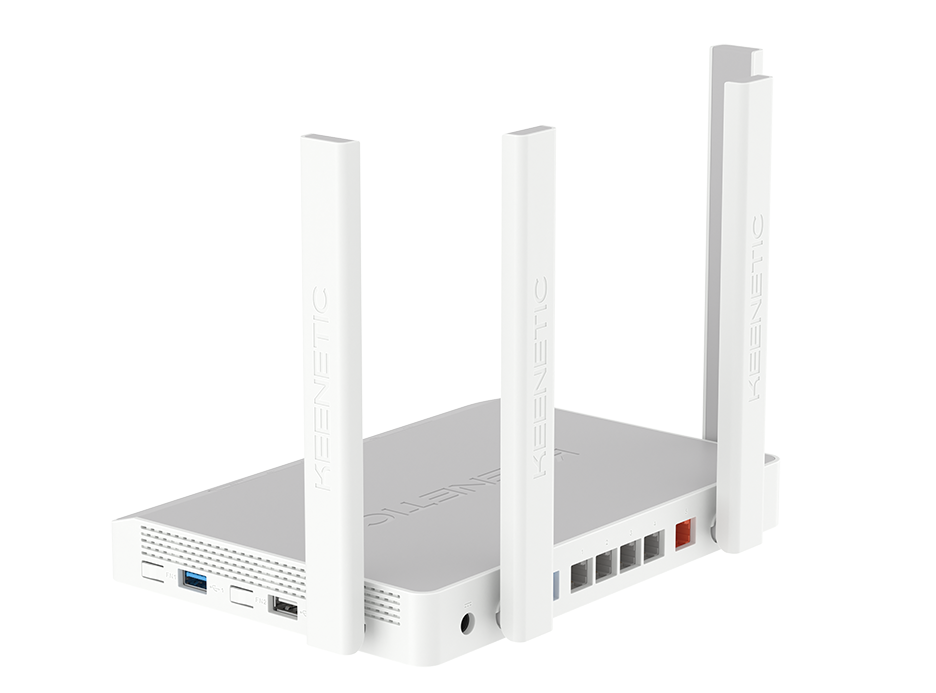Роутер беспроводной Keenetic Ultra (KN-1811) AX3200 10/100/1000/2500BASE-TX/4G ready серый