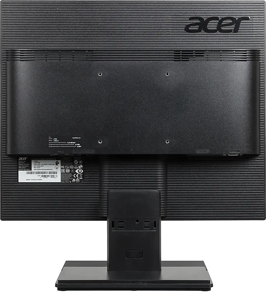 19"Монитор Acer V196LBb черный IPS LED 5ms 5:4 матовая 250cd 1280x1024 60Hz VGA HD 3.1кг
