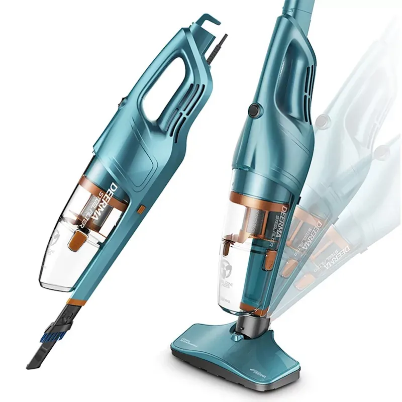 Вертикальный пылесос deerma DX900 Green, 600W, Dust container volume: 1.2L