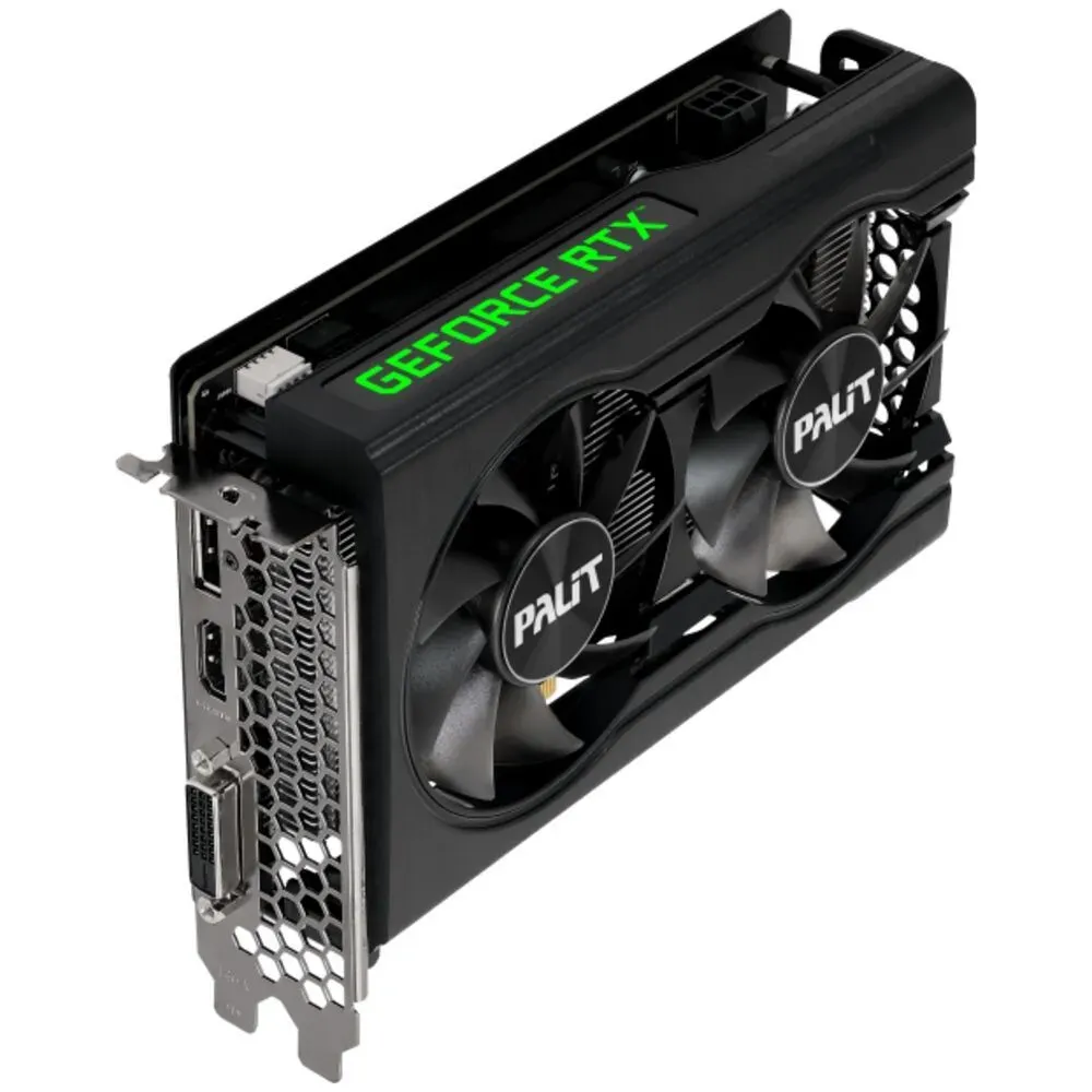 Видеокарта PCI-E Palit GeForce RTX 3050 Dual (NE63050018P1-1070D V1) 8GB DDR 6 128-bit 8nm 1552/1400