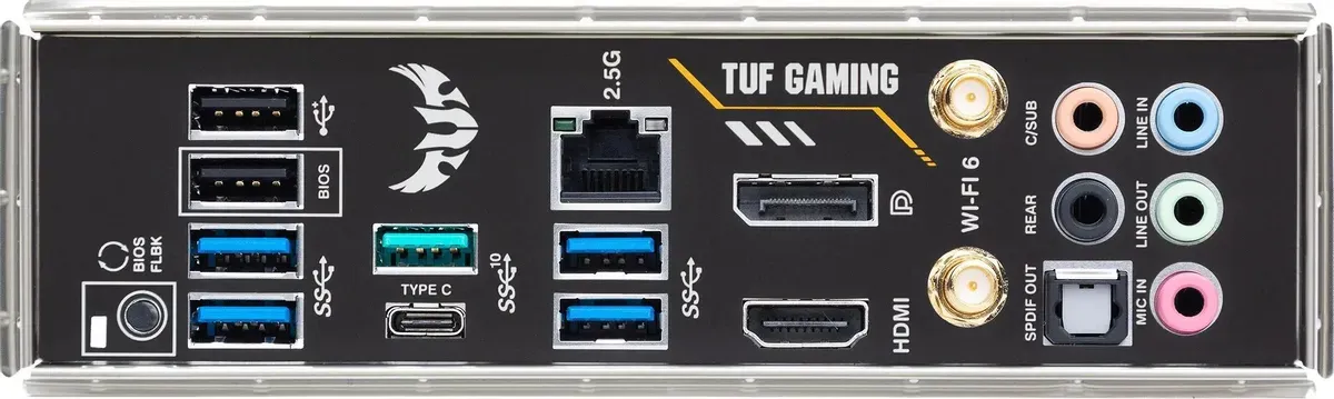 Материнская плата ASUS TUF GAMING B550-PLUS WIFI II, Socket AM4, B550, 4*DDR4, HDMI+DP, CrossFireX