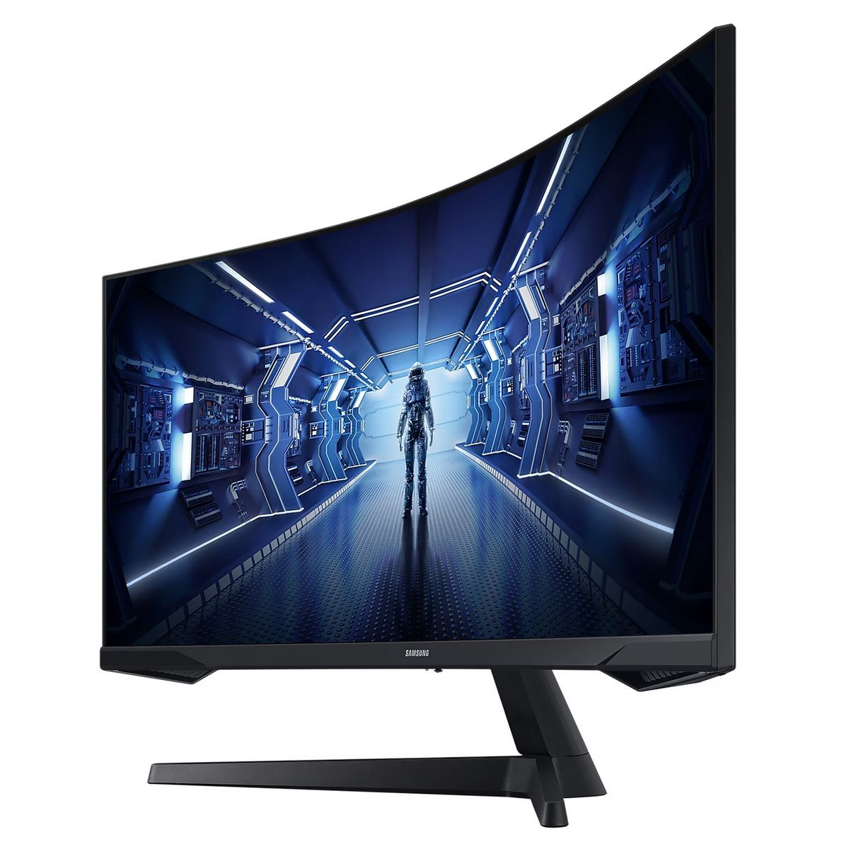34"Монитор Samsung C34G55TWWI Odyssey G5, 3440x1440, 165 Гц, *VA,, черный