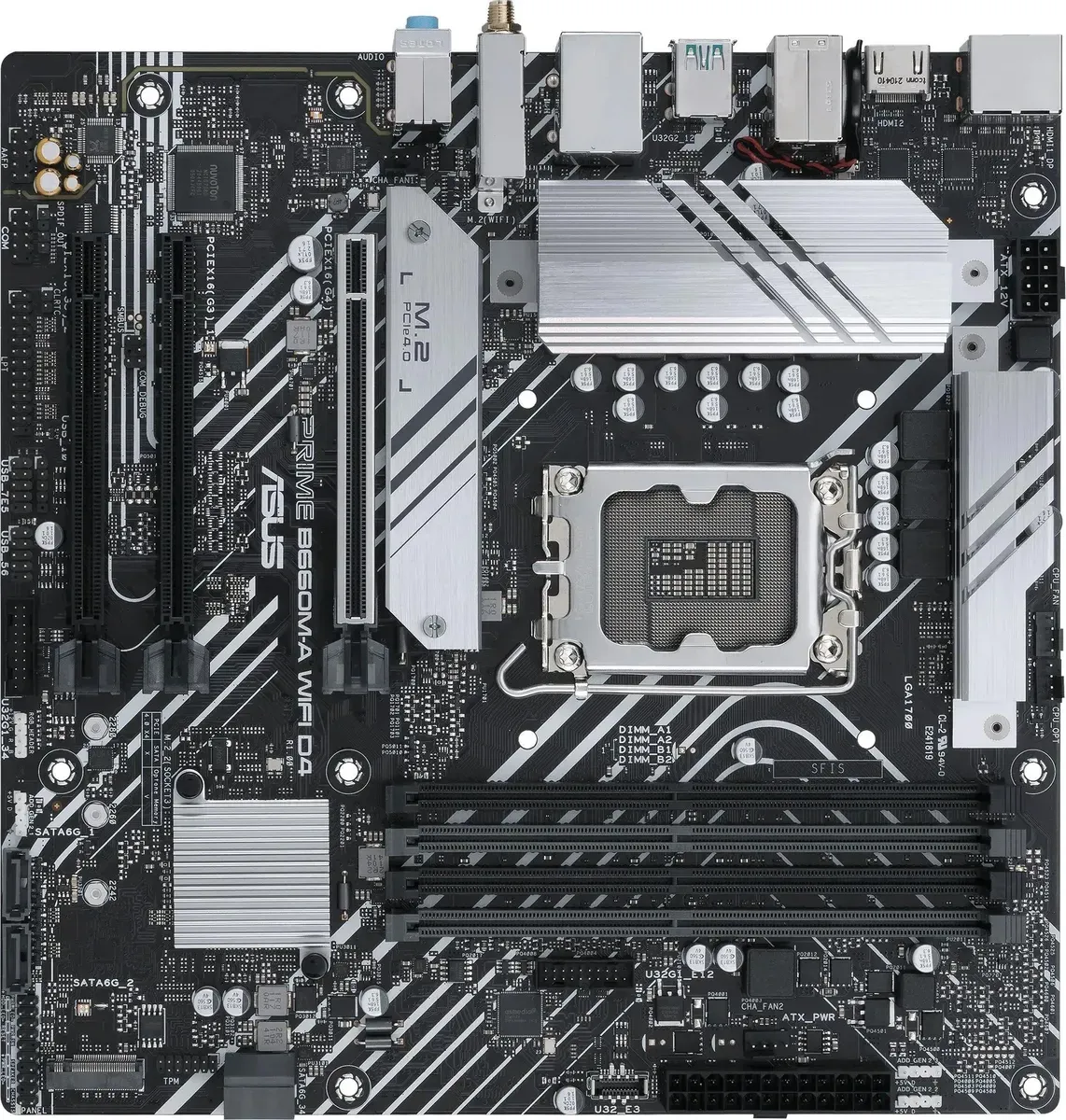 Материнская плата Asus PRIME B660M-A WIFI D4 Soc-1700 Intel B660 4xDDR4 mATX AC`97 8ch(7.1) GbLAN
