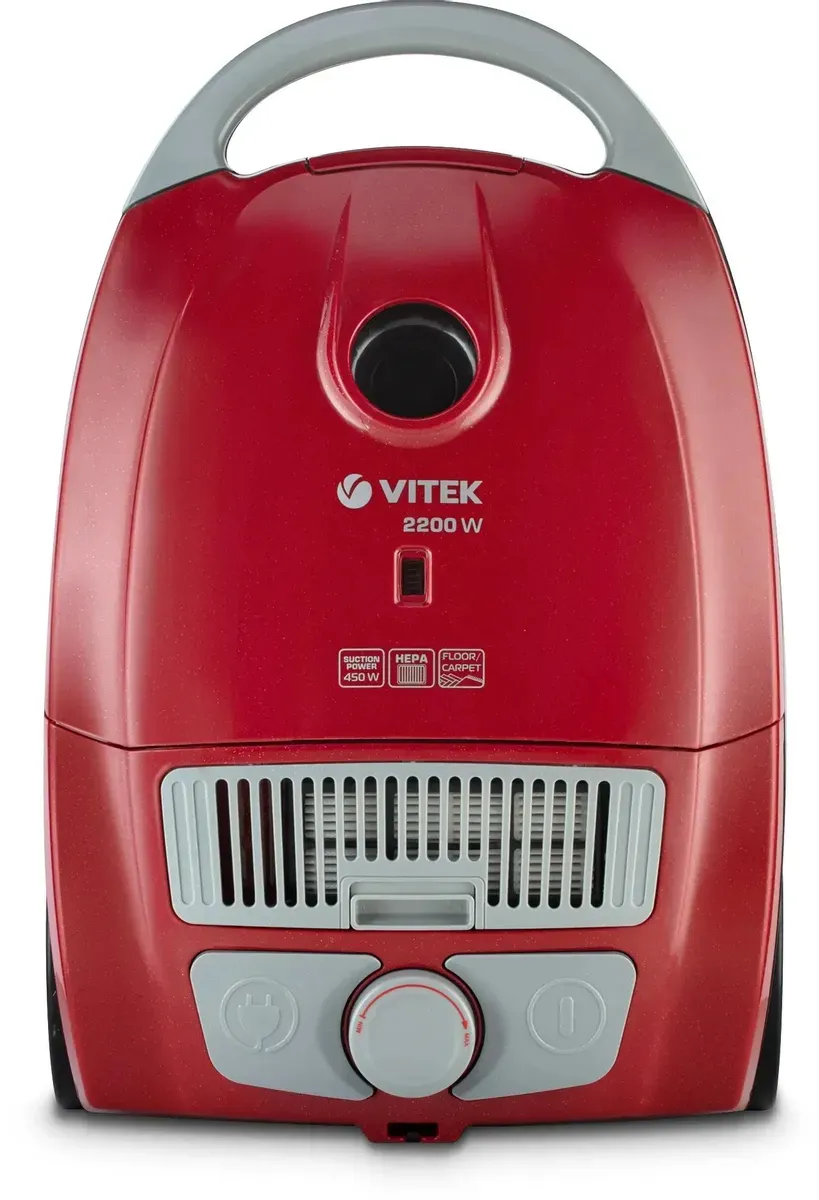 Пылесос Vitek VT-1892 2200Вт красный (в компл.:3мешка)