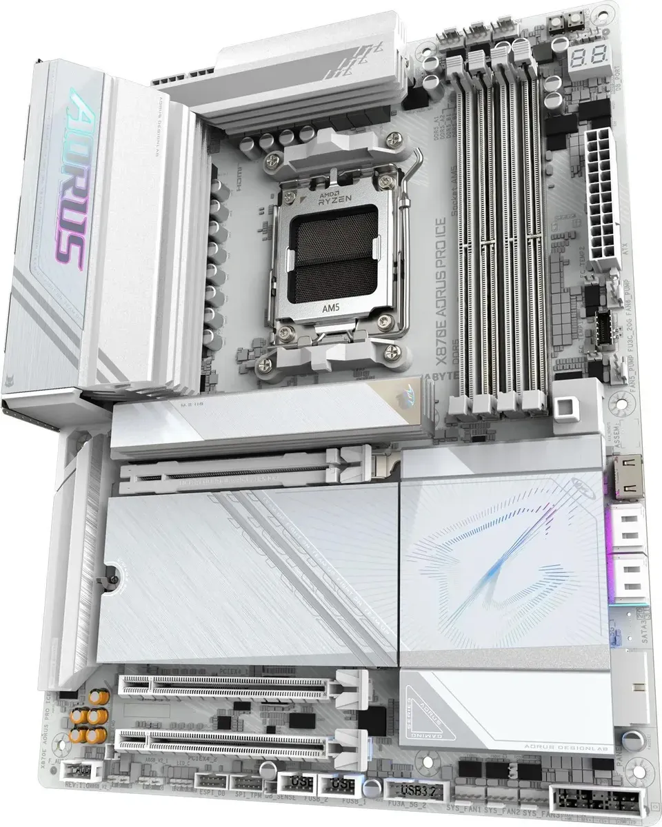 Материнская плата AMD X870 SAM5 ATX X870E AORUS PRO ICE GIGABYTE