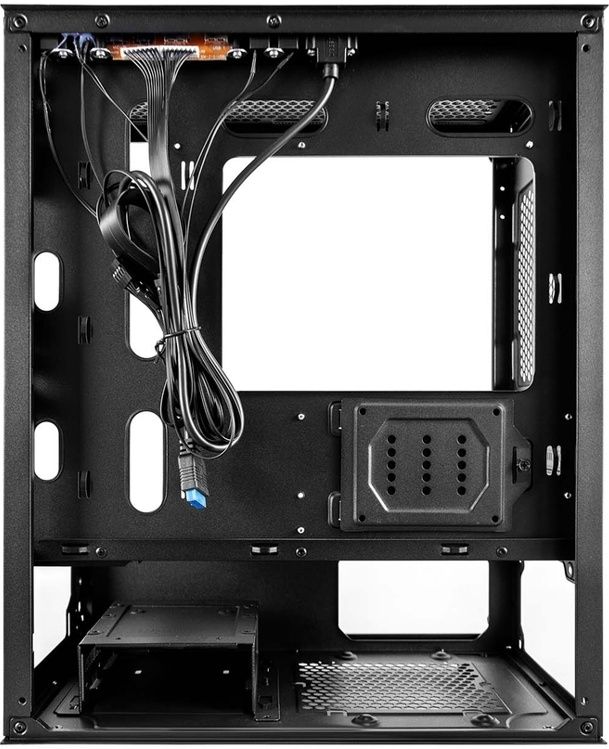 Корпус 1STPLAYER FIREBASE X3-M Black / mATX, TG / 4x120mm LED fans inc. / X3-M-BK-4F1