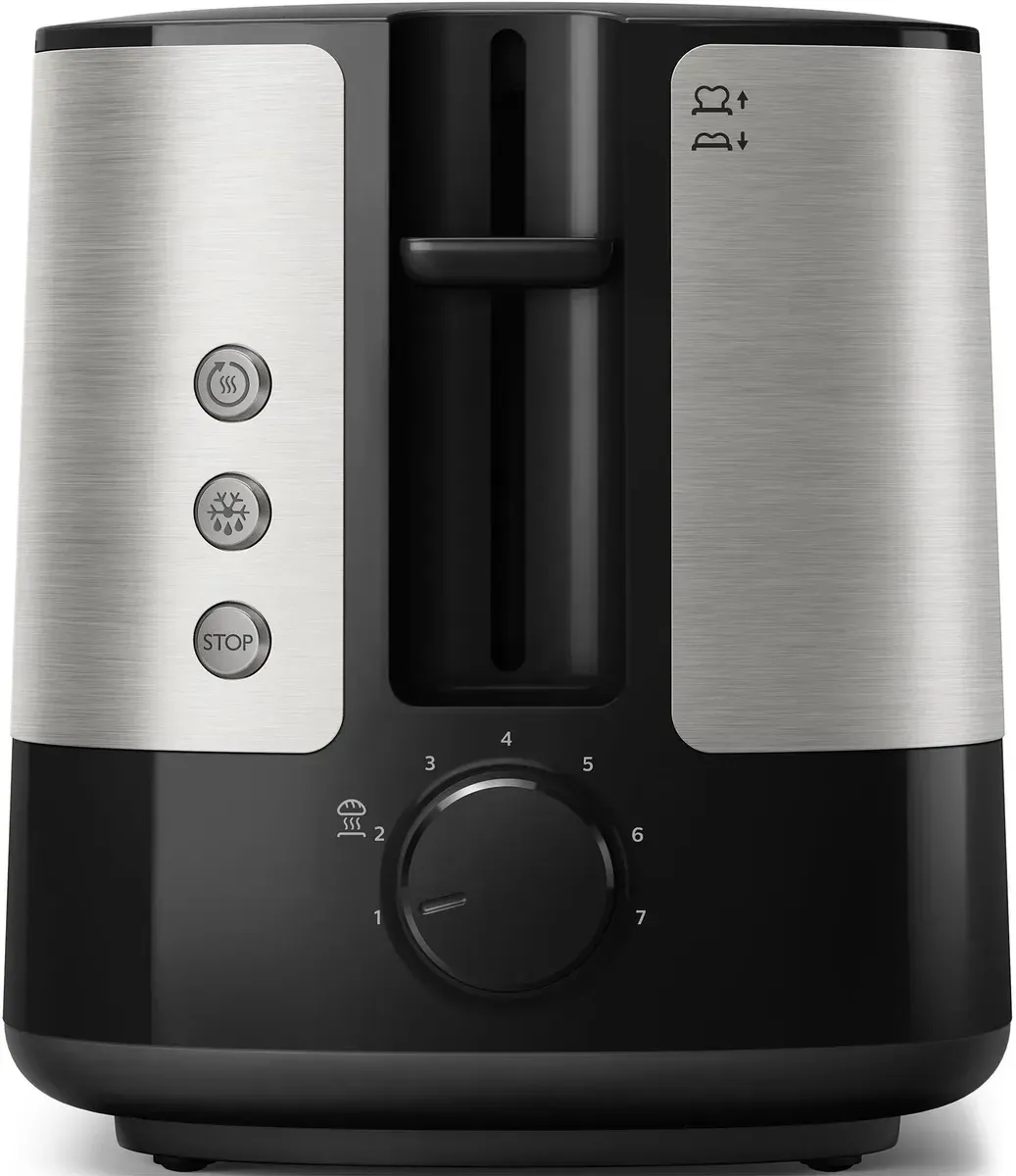 Тостер Philips HD2637/90 черный/серебристый