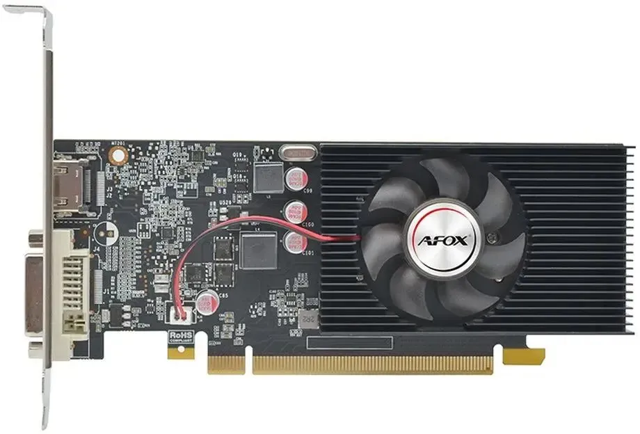 Видеокарта Afox Nvidia GeForce GT1030 4GB DDR4 64Bit DVI HDMI LP Single Fan