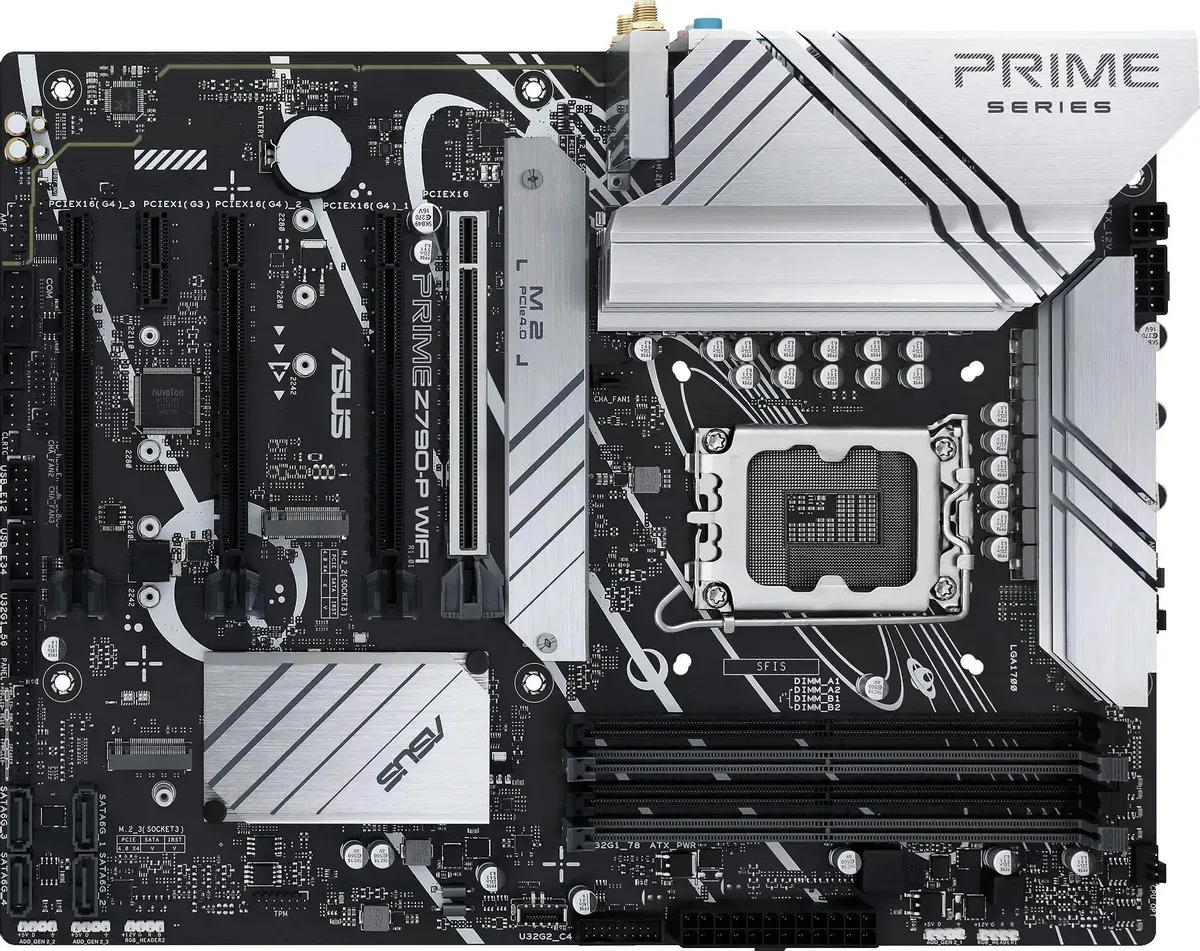 Материнская плата Asus PRIME Z790-P WIFI Soc-1700 Intel Z790 4xDDR5 ATX AC`97 8ch(7.1) 2.5Gg RAID+HD