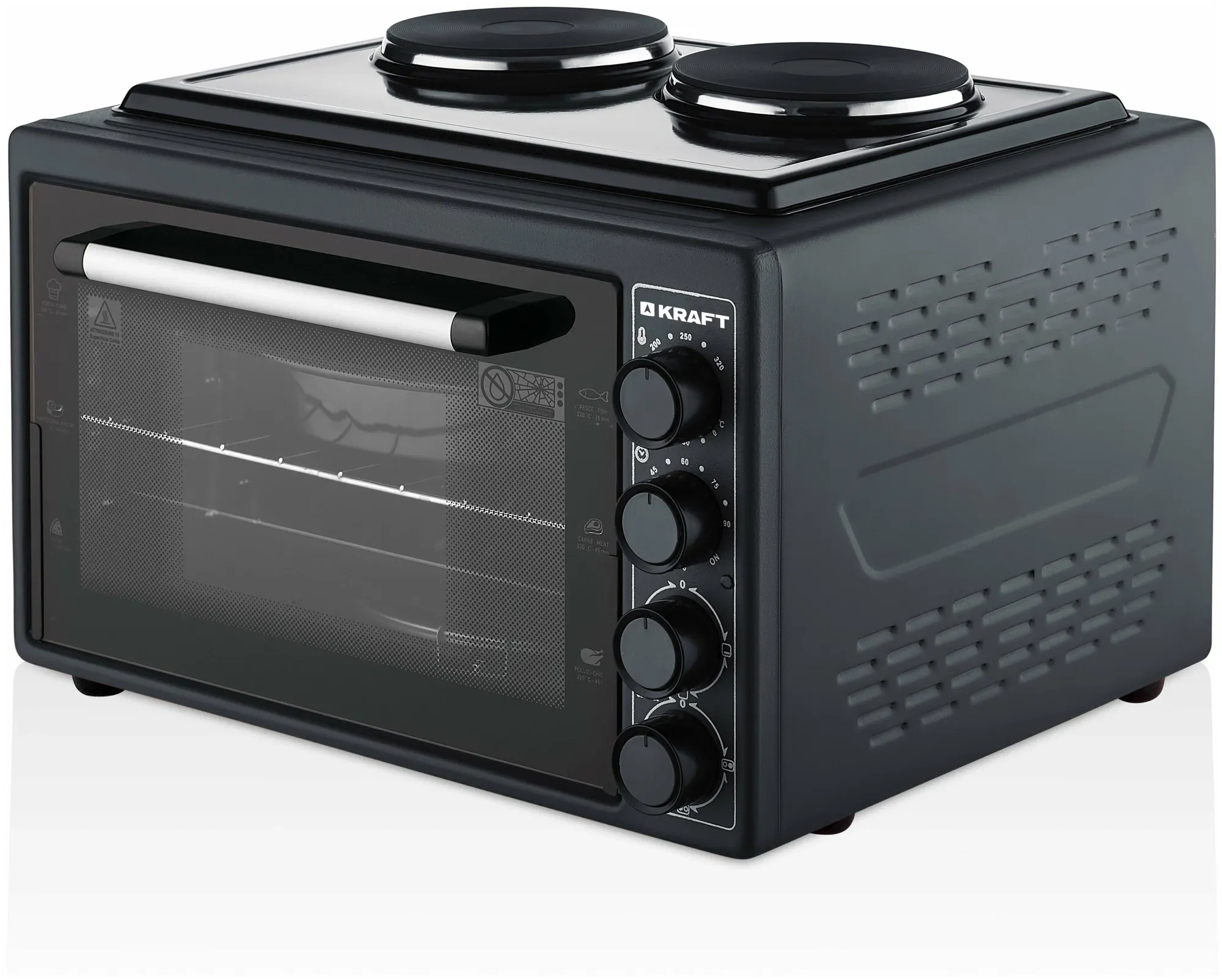 Мини-печь KRAFT KF-MOHP 3800 DGR,  серый