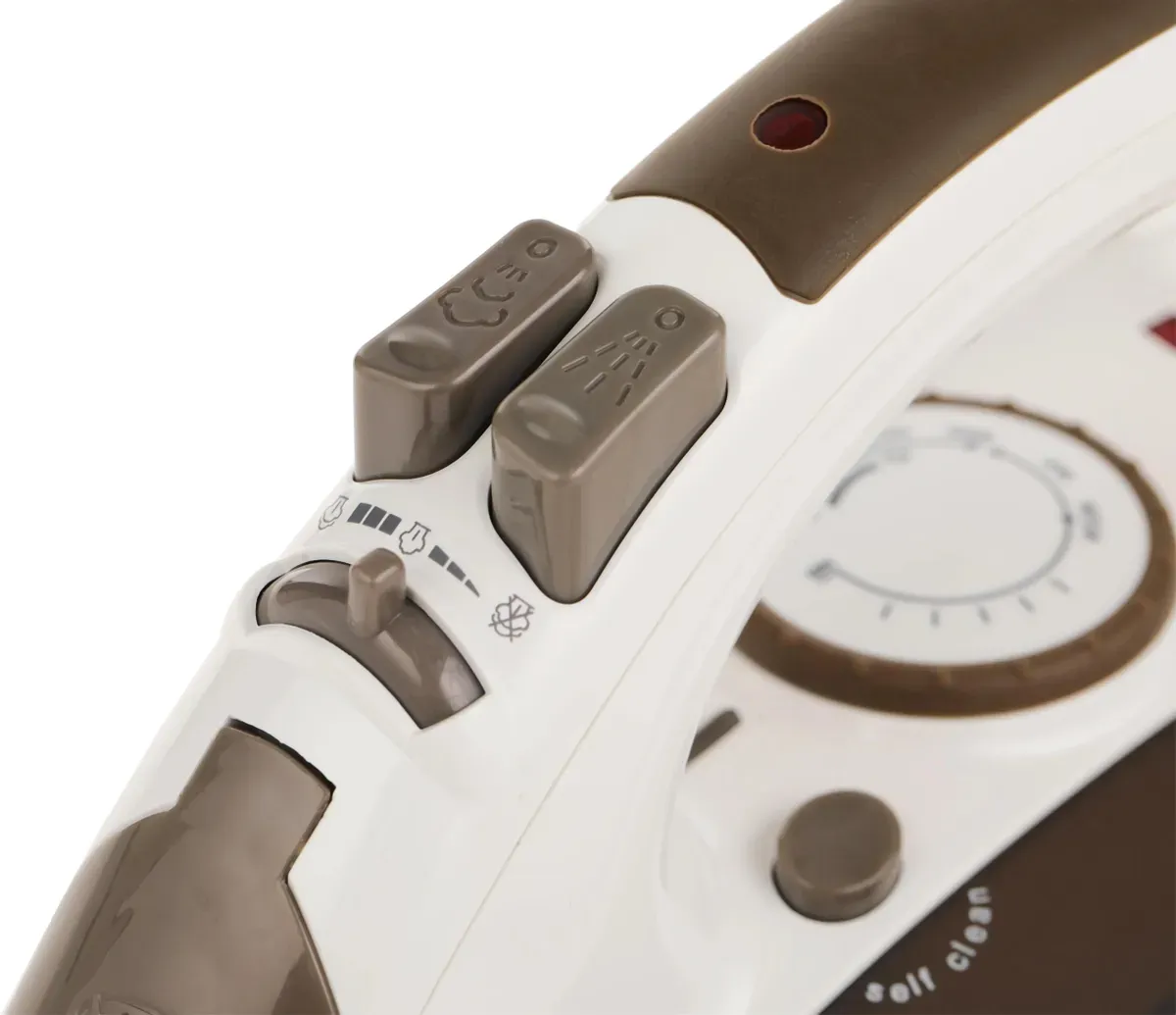 Утюг VITEK VT-1209BN, 2200 Вт, коричневый/белый