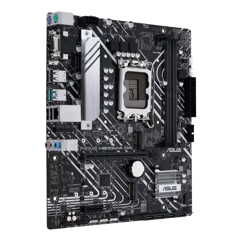 Материнская плата ASUS PRIME H610M-A D4-CSM, LGA1700,H610, 2*DDR4,USB 3.2*4, USB 2.0*6,mATX
