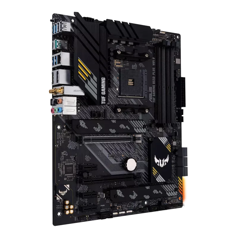 Материнская плата Asus TUF GAMING B550-PLUS WIFI II Soc-AM4 AMD B550 4xDDR4 ATX,2.5Gg RAID+HDMI+DP