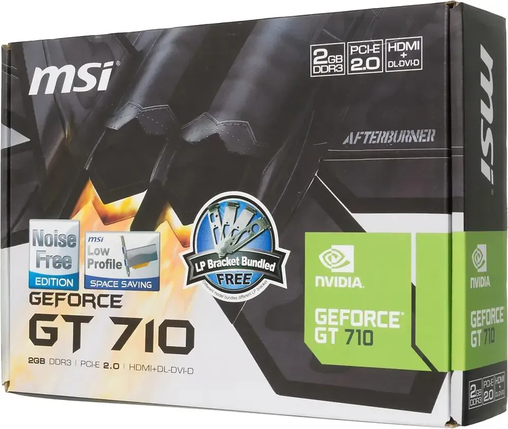 Видеокарта MSI GT710 2G D3H LP 2GB GDDR3 64bit VGA DVI HDMI RTL