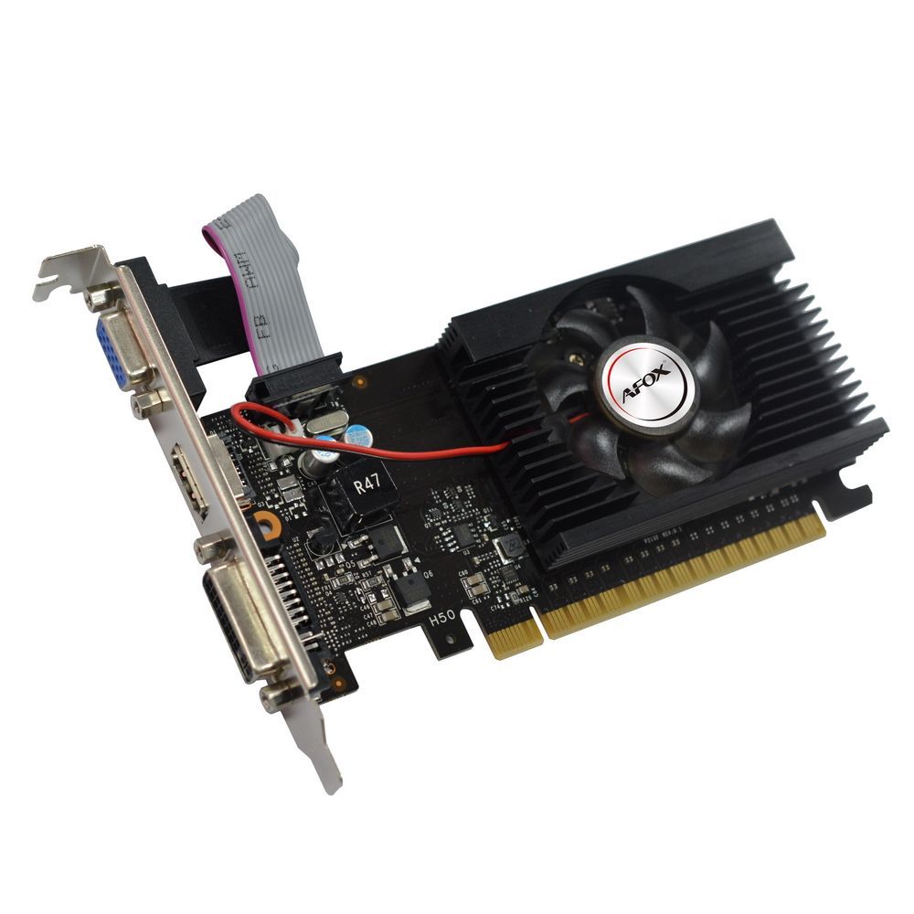 Видеокарта AFOX GT710 1G DDR3 64BIT, LP Single Fan , RTL (GT710 1G DDR3 64BIT, LP Single Fan)