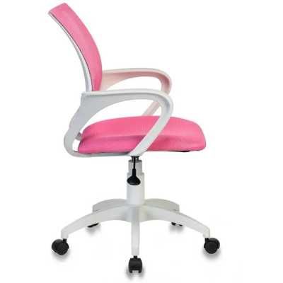 Кресло Бюрократ CH W696, на колесиках, сетка/ткань, розовый [ch w696 pink]
