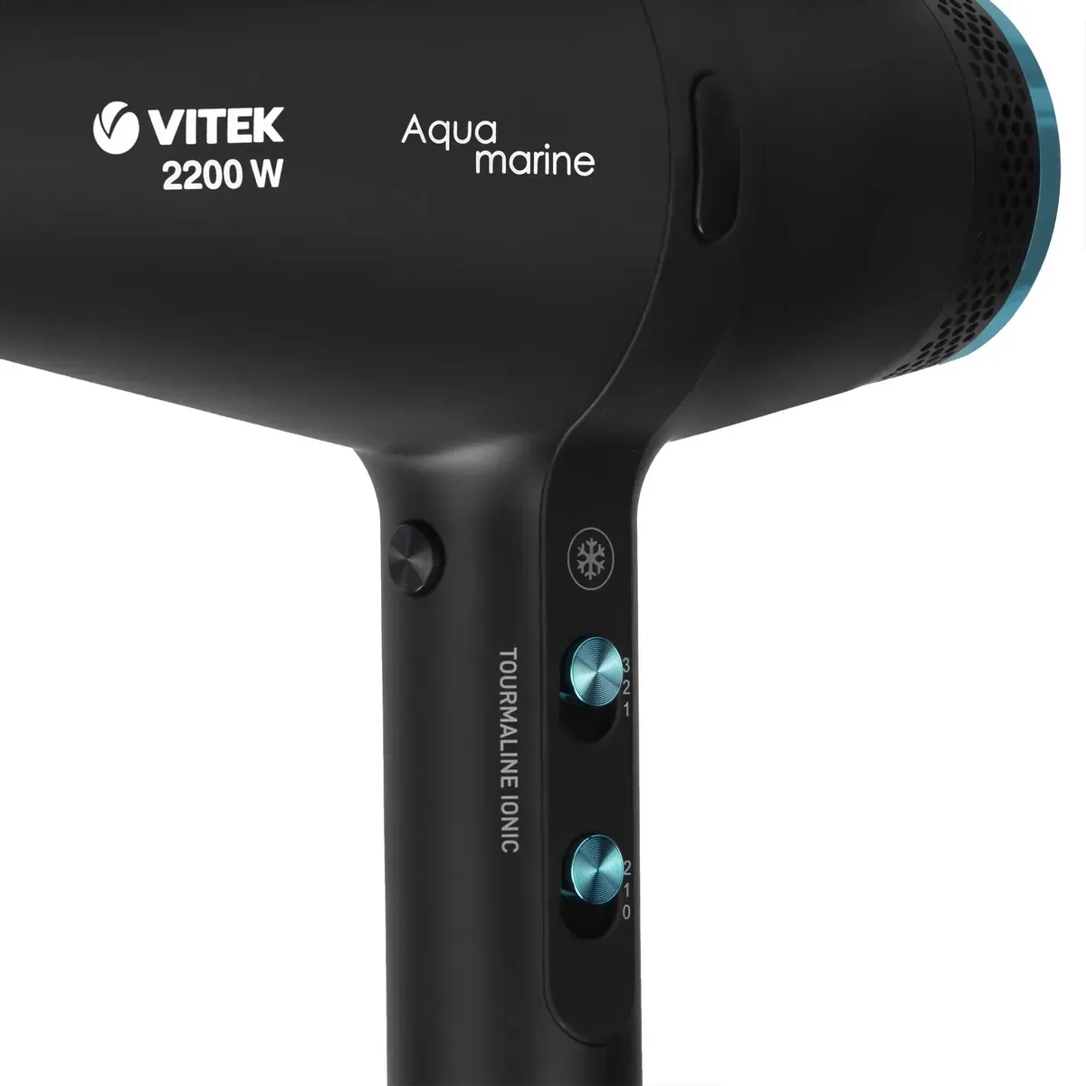 Фен Vitek VT-2378 2200Вт черный/бирюзовый