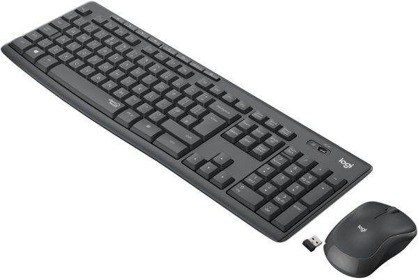Комплект клавиатура+мышь Logitech MK295 Wireless Silent Combo Graphite (920-009813)