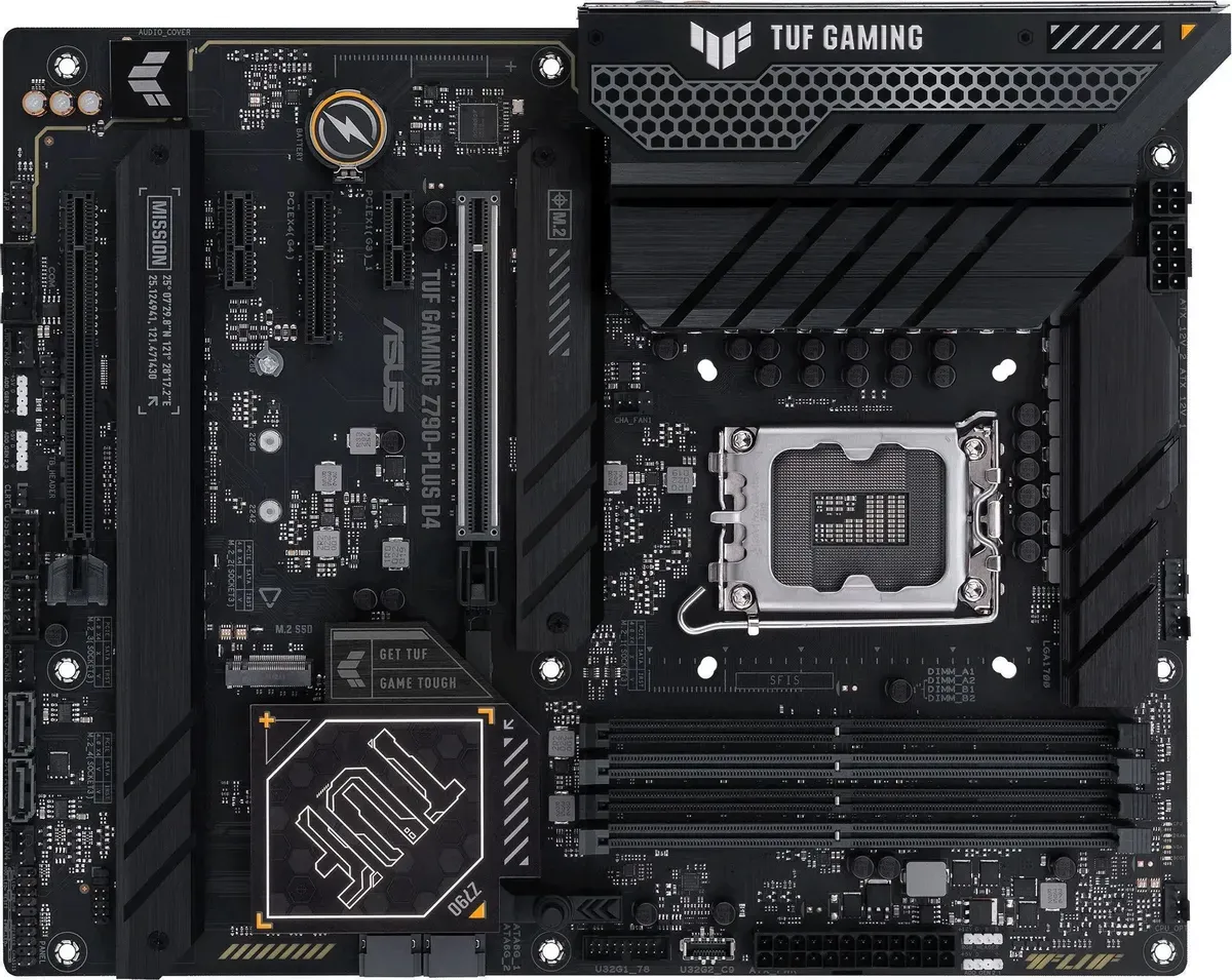 Материнская плата ASUS TUF GAMING Z790-PLUS D4, LGA 1700, Intel Z790, ATX, RTL 90MB1CQ0-M0EAY0