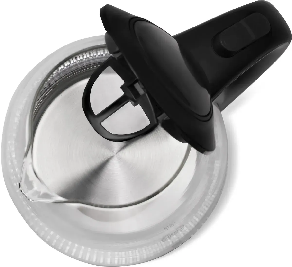 Чайник электрический Vitek VT-7034 1.8л. 2200Вт прозрачный/черный корпус: стекло/пластик